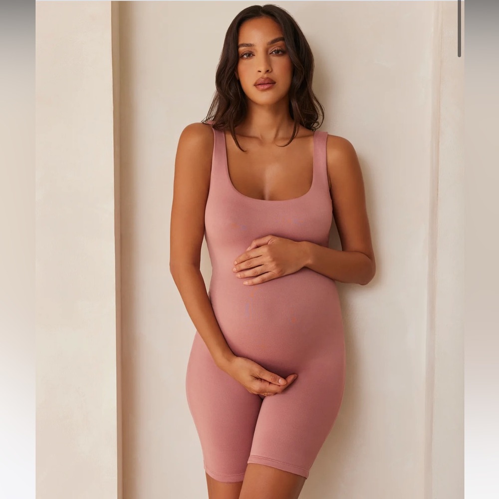 The Cindy Bumpsuit in color mauve (sold out) size medium